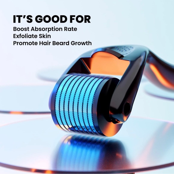 BRAND NEW DERMA ROLLER FOR HAIR GROWTH BEARD AND HAIR LINE NWT - Picture 4 of 4